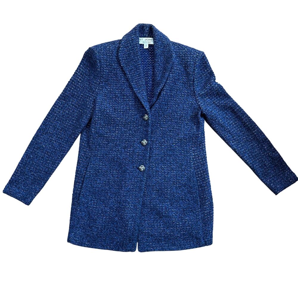 St. John Collection Santana Knit Sweater Coat Women's Size 10